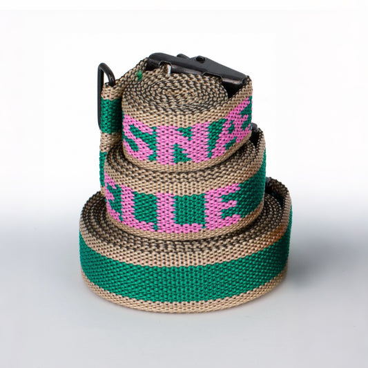 Snalle Design 2 | GRÜN-PINK